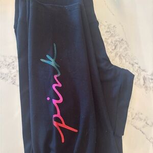 Victoria’s Secret PINK Black Leggings – Size Large
